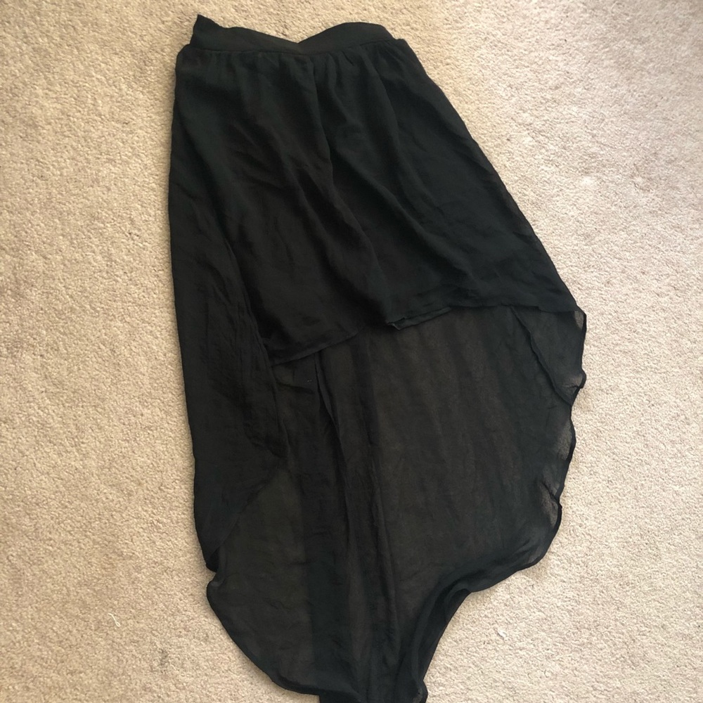 MOVING SALE!  Black High low skirt